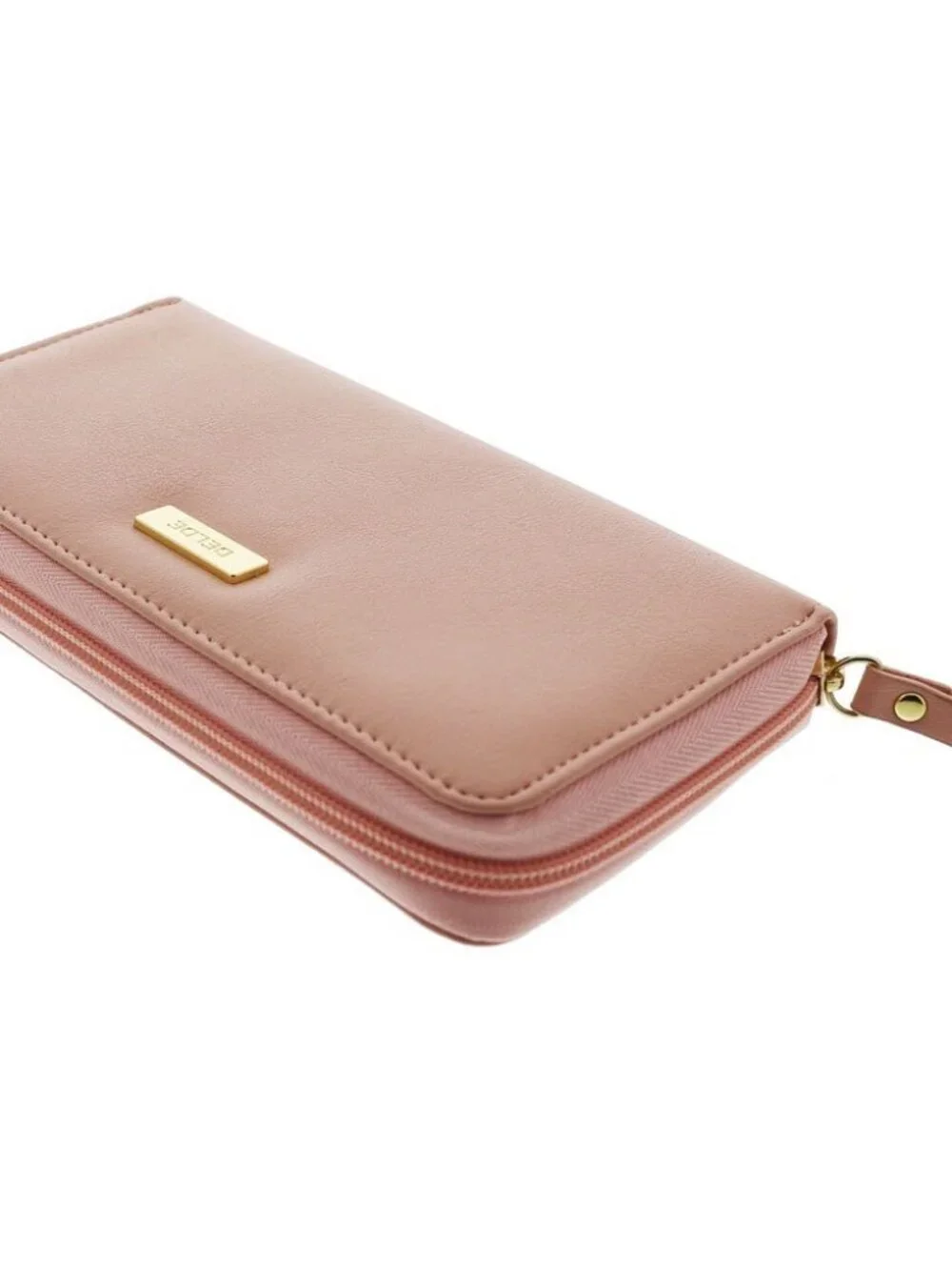 NEW Japanese Sunstar Stationery Delde Flat Pouch - Pink Pencil Case